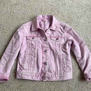 Gap size S girls pink jean jacket